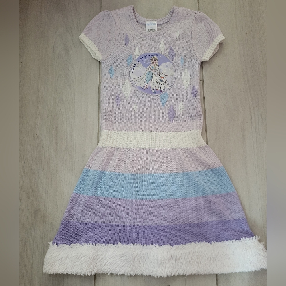 Disney Frozen Sweater Dress Elsa Size 7/8